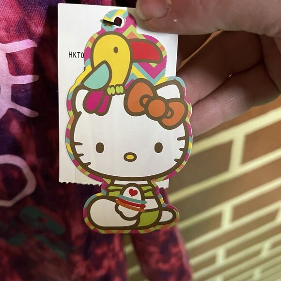 Rare HTF Hello Kitty Women’s Large Tie Dye Tank Top Athletic Activewear NWT - Picture 4 of 9